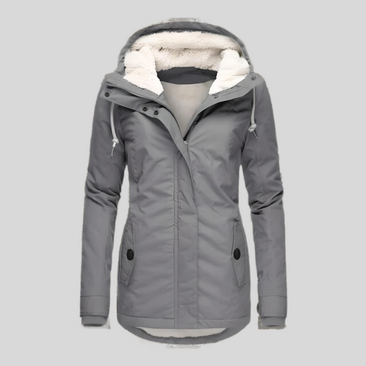 Out-Shine | Long Waterproof Winter Jacket with Hood & Lining