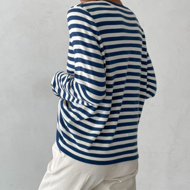 Out Shine | Elegant Striped T-shirt  Light Fabric