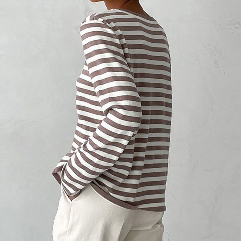 Out Shine | Elegant Striped T-shirt  Light Fabric