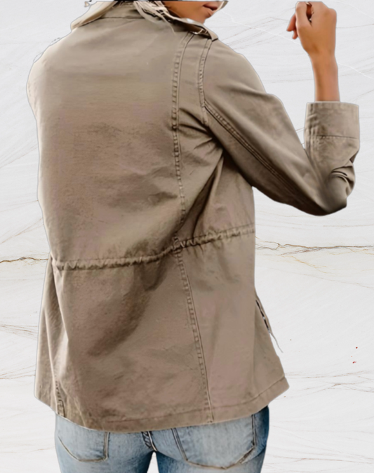 Out-Shine | Stylish Long-Sleeved Jacket with Four Pockets for Women