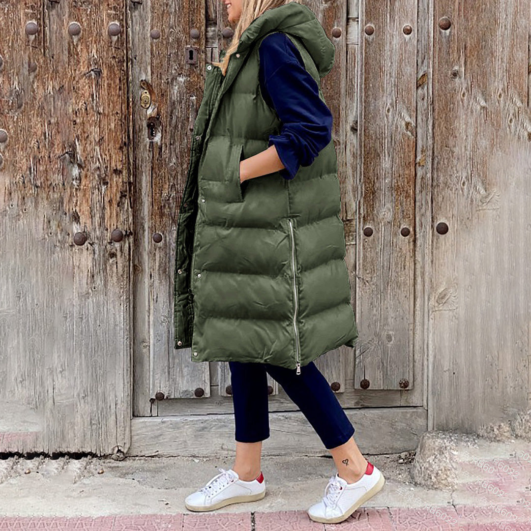 Out-Shine | Giorgi Long Winter Vest With Hood Cousin