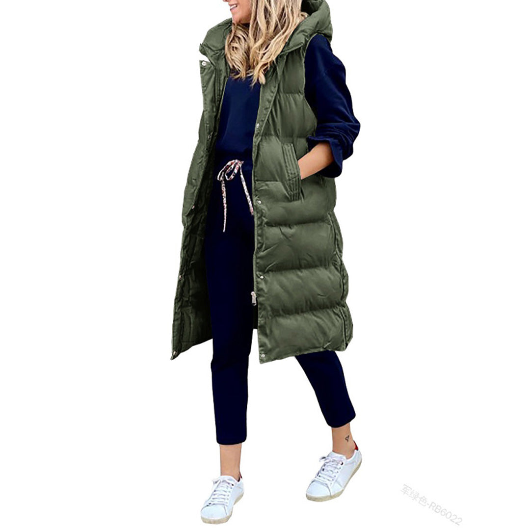 Out-Shine | Giorgi Long Winter Vest With Hood Cousin