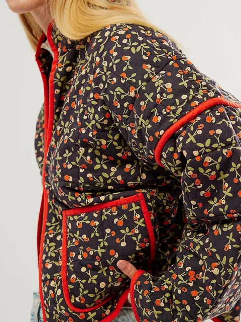 Out-Shine | Vintage Jacket with Floral Print