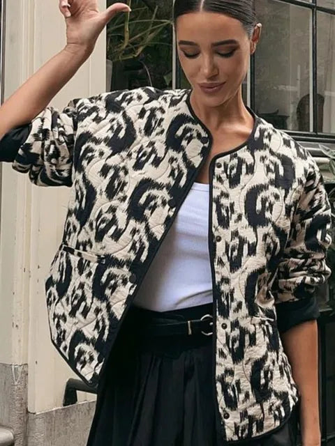 Out-Shine | Vintage Jacket with Floral Print