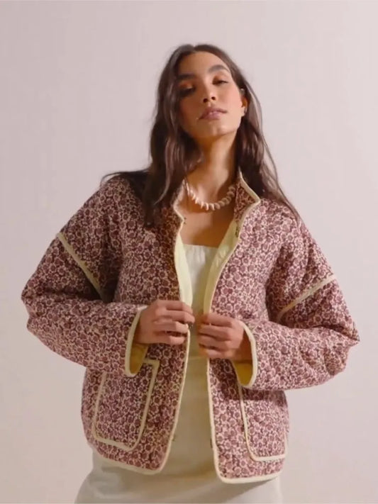 Out-Shine | Vintage Jacket with Floral Print