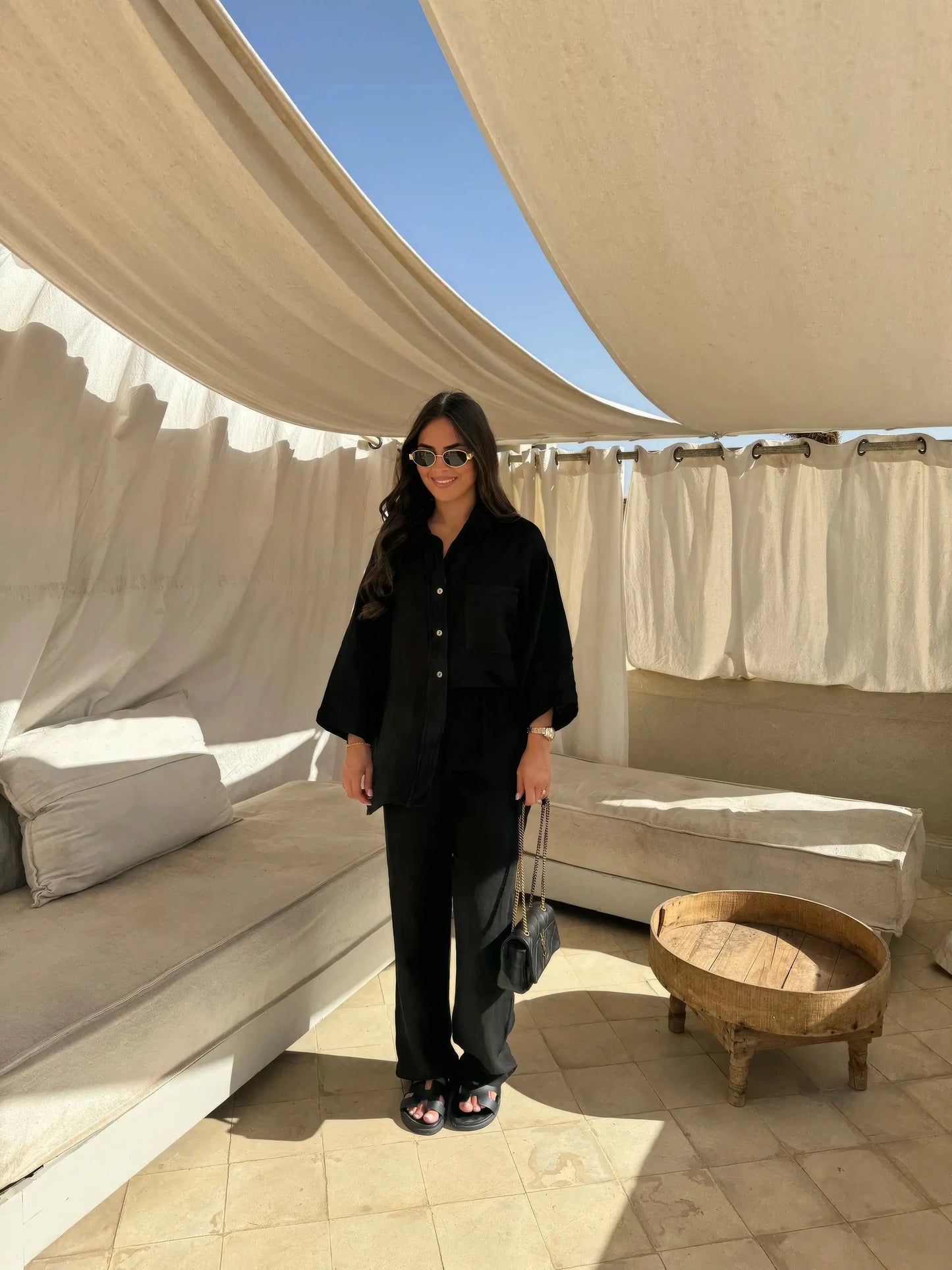 Out-Shine | Two Piece Linen Set Women