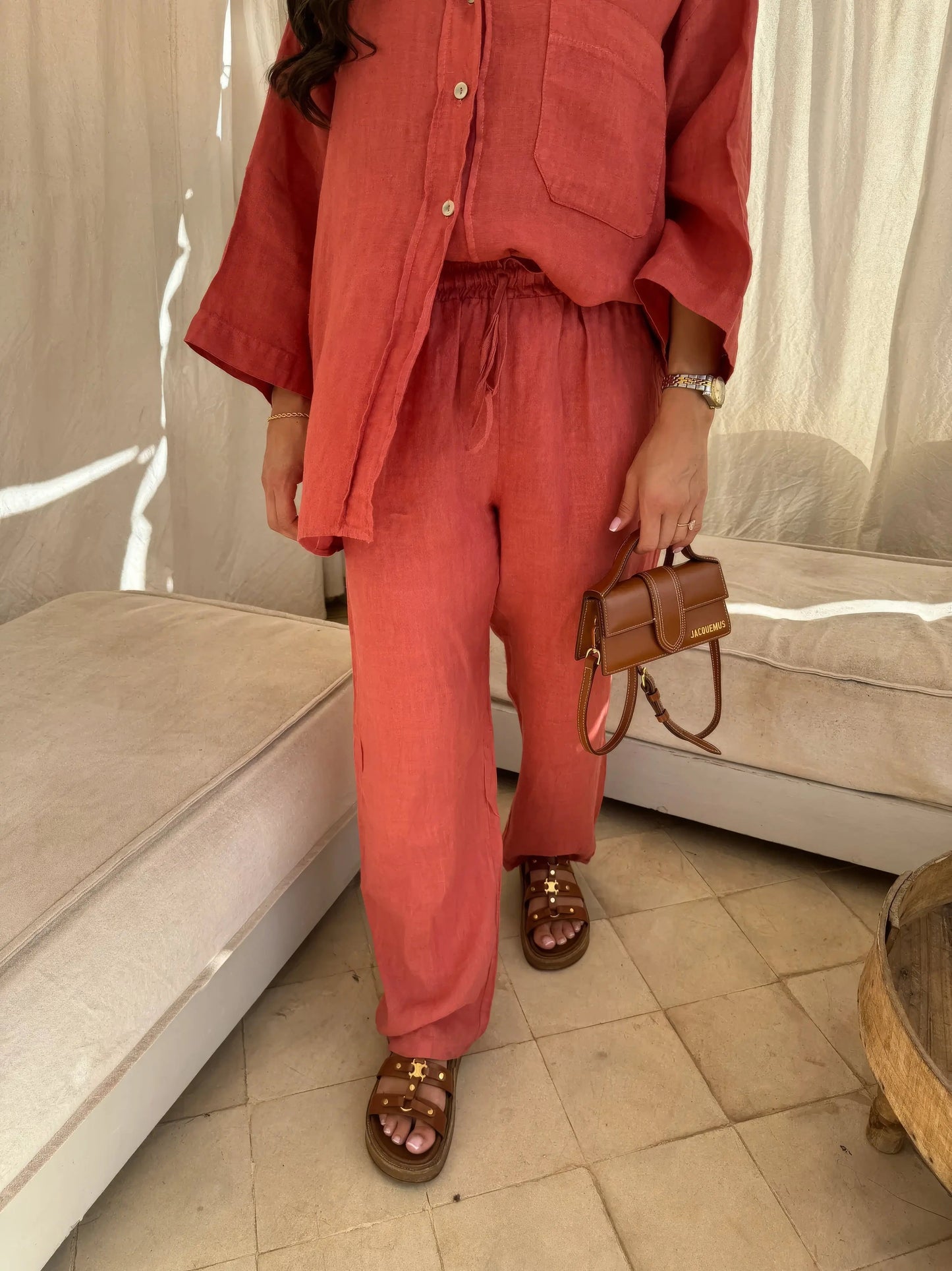 Out-Shine | Two Piece Linen Set Women