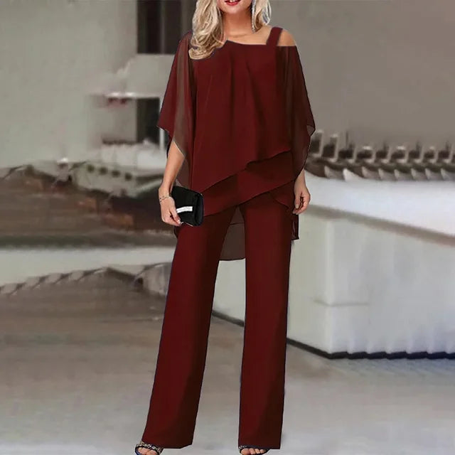 Out-Shine | Elegant Chiffon Set for Women