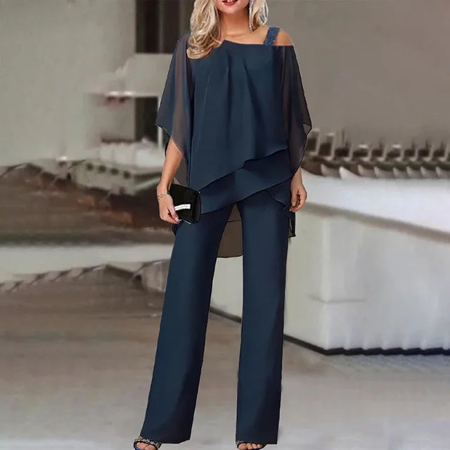 Out-Shine | Elegant Chiffon Set for Women