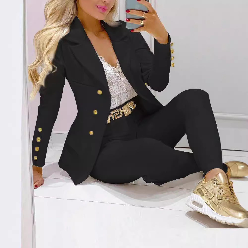 Out-Shine | Single-breasted suit trousers set