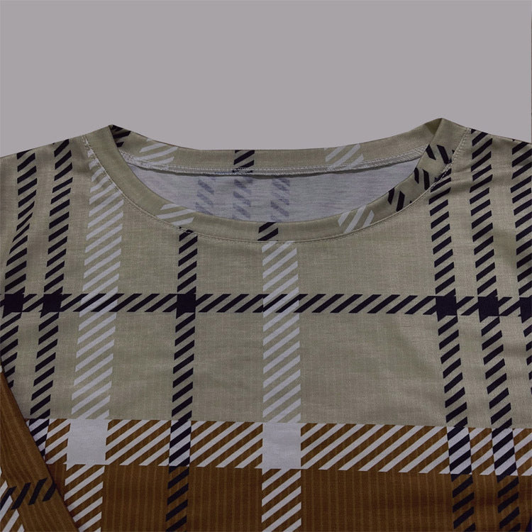 Out-Shine | Printed casual sweater top