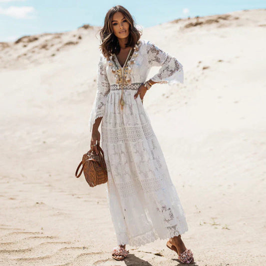 Out-Shine | Boho jurk met lange mouwen