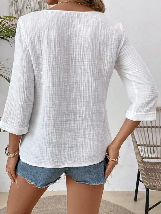 Out-Shine | Casual V - Neck Loose Top