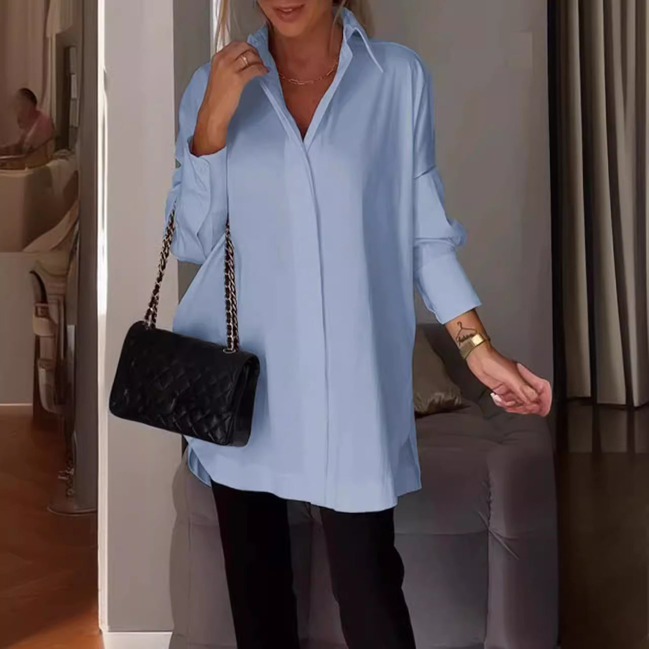 Out-Shine | Simple Sweater Long Sleeve Shirt