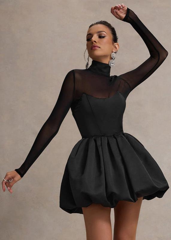Out-Shine | Balloon-Skirt Mini Dress