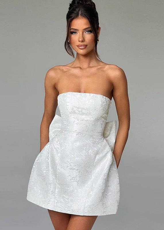 Out-Shine | Bow-Back Strapless Dress