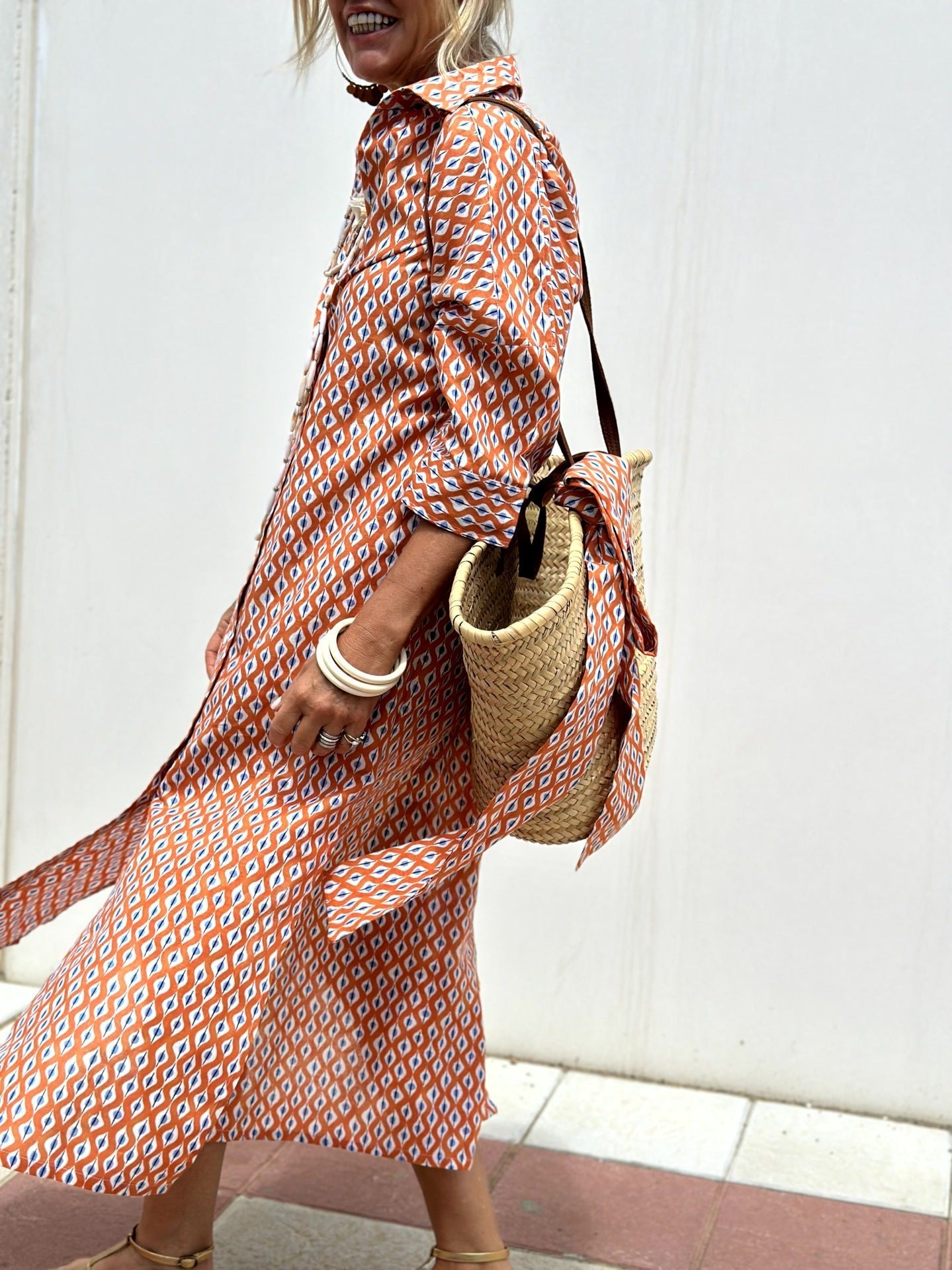 Deslumbra | Vestido camisero a rayas para mujer