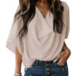 Out-Shine | Chiffon shirt with V neckline