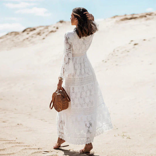 Out-Shine | Boho jurk met lange mouwen