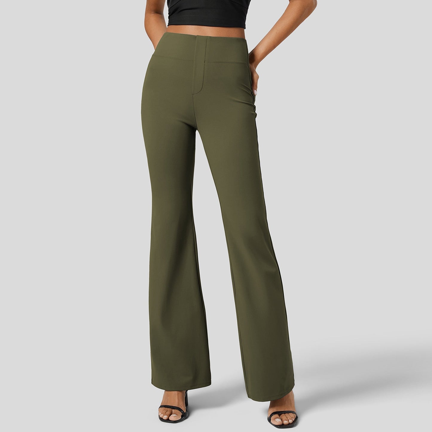 Out-Shine | High waist butt lifting wide leg sports pants