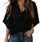 Out-Shine | Chiffon shirt with V neckline