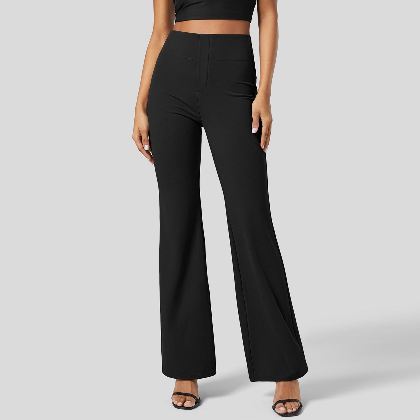 Out-Shine | High waist butt lifting wide leg sports pants