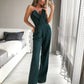 Out-Shine | Asymmetrical lapel mid waist pendulum overall