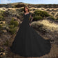 Out-Shine | Black white bride wedding dress