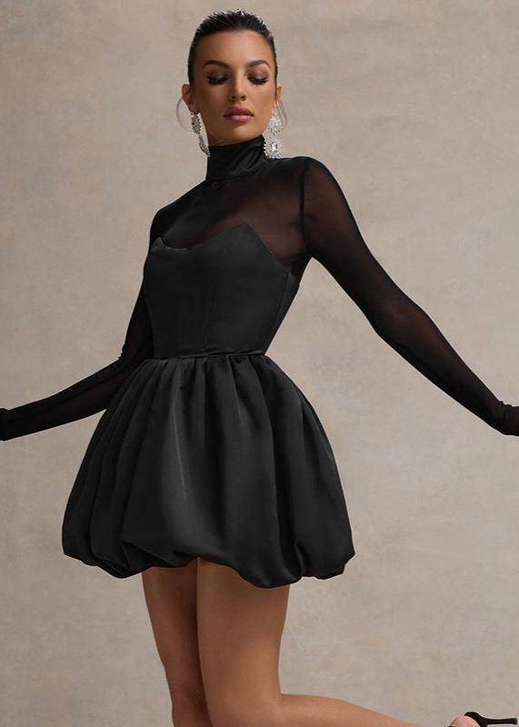 Out-Shine | Balloon-Skirt Mini Dress