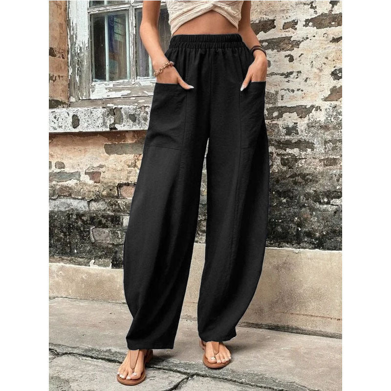 Out-Shine | Monochrome Bags Leisure Pants