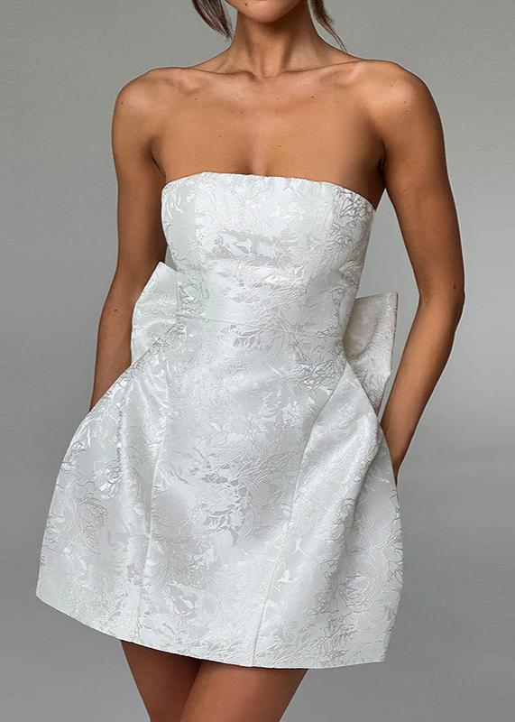 Out-Shine | Bow-Back Strapless Dress