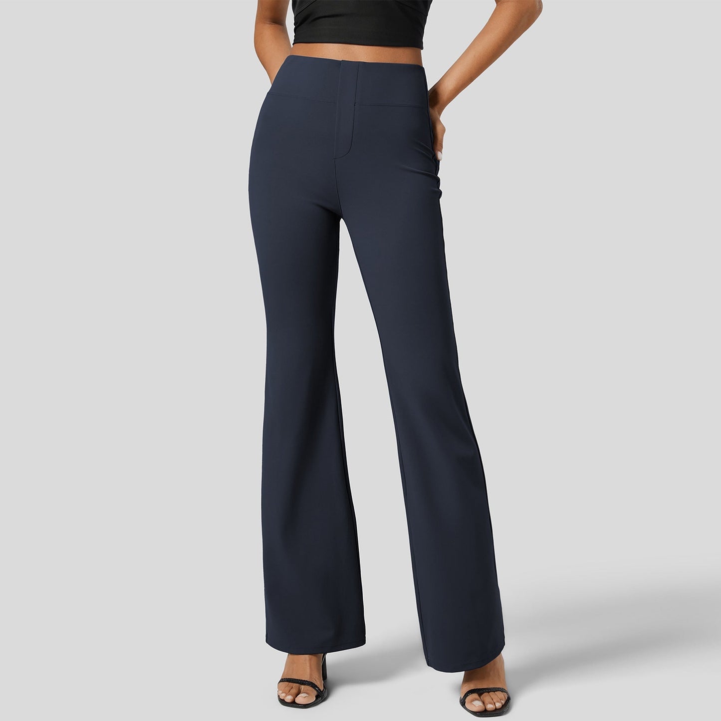 Out-Shine | High waist butt lifting wide leg sports pants