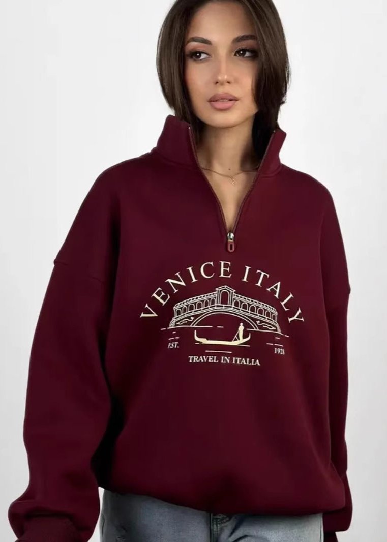 Out-Shine | Italia Quarter-Zip Sweatshirt