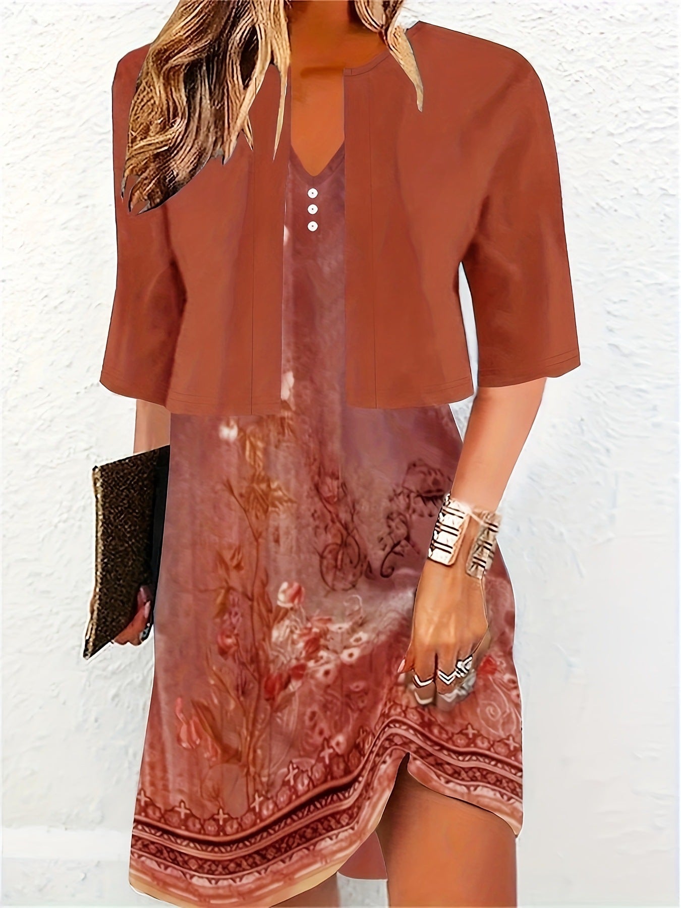 Out-Shine | Black long skirt two pieces dress