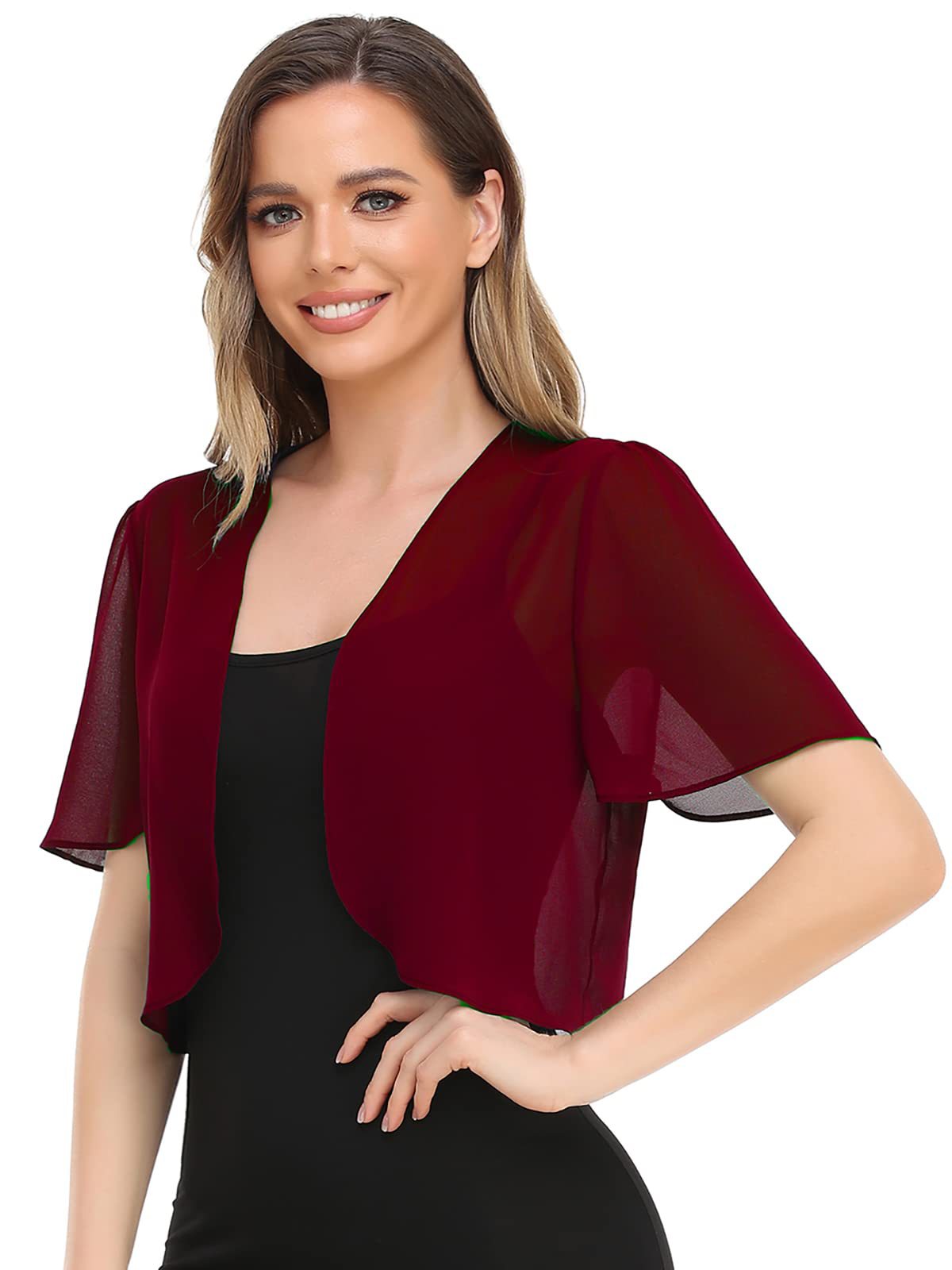 Out-Shine | Short-Sleeved Women'sCardigan Jacket