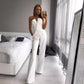 Out-Shine | Asymmetrical lapel mid waist pendulum overall