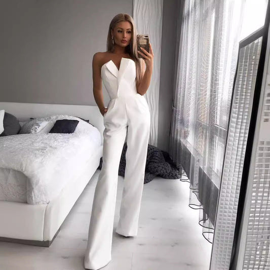 Out-Shine | Asymmetrical lapel mid waist pendulum overall