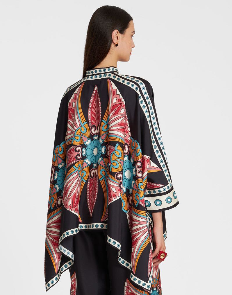 Out-Shine | Standing Collar Top And Pants Set