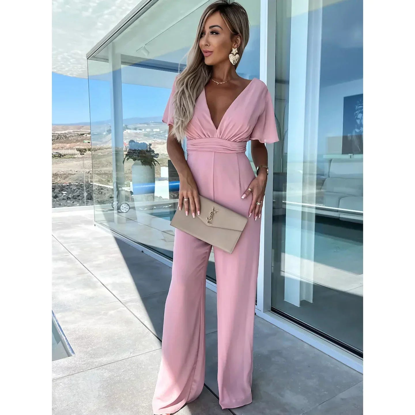 Out-Shine | Pleated Party Jumpsuit for Summer