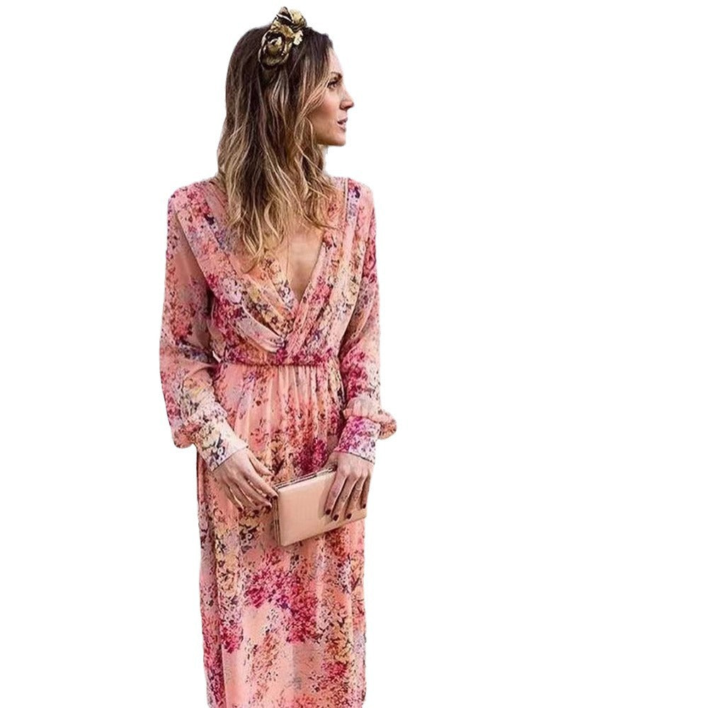 Deslumbra | Elegante vestido fluido con cintura definida 