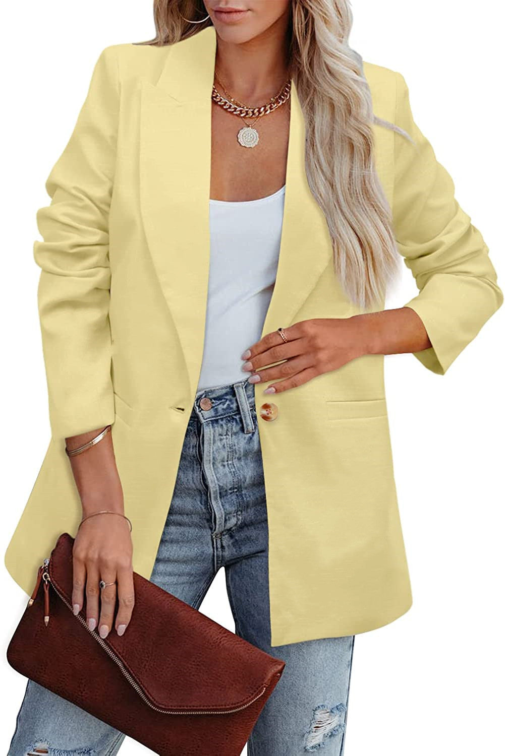 Out-Shine | Double Row Blazer With Raked Sleeves And Bags