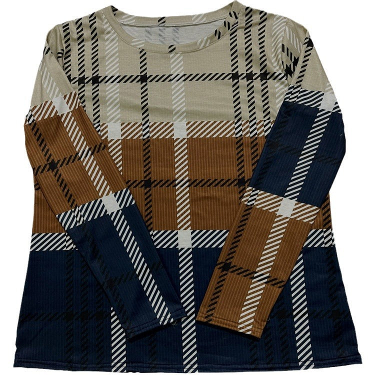 Out-Shine | Printed casual sweater top