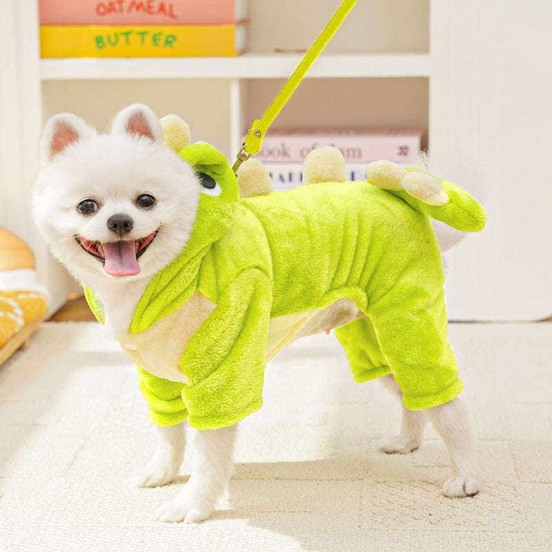 Out-Shine | Little Dinosaur Puppy Warm Clothes for Autumn and Winter