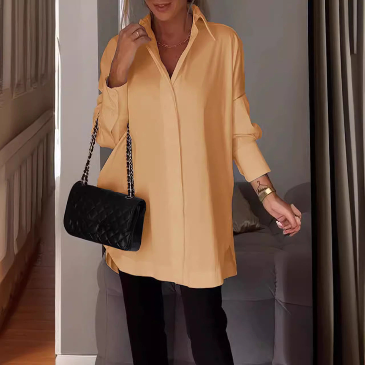 Out-Shine | Simple Sweater Long Sleeve Shirt
