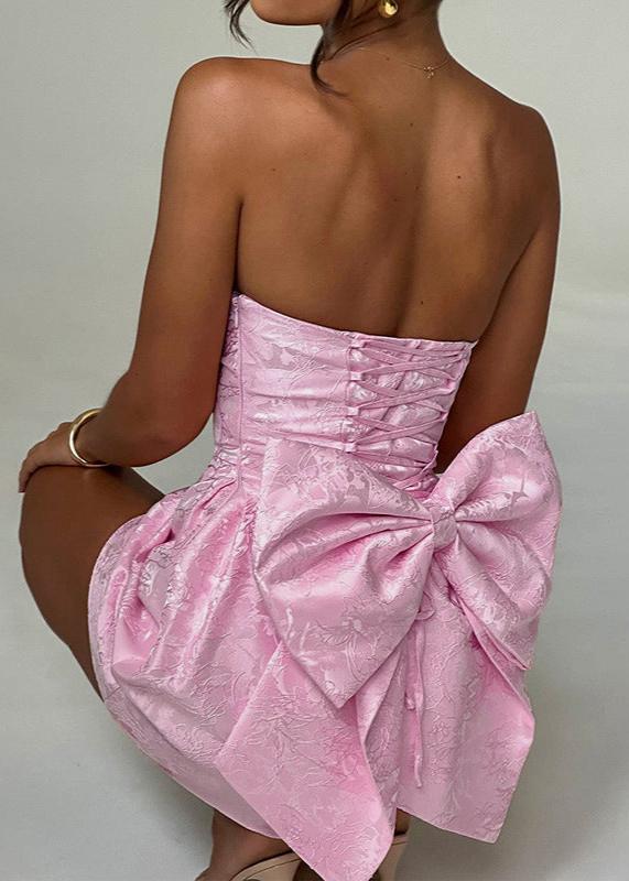 Out-Shine | Bow-Back Strapless Dress