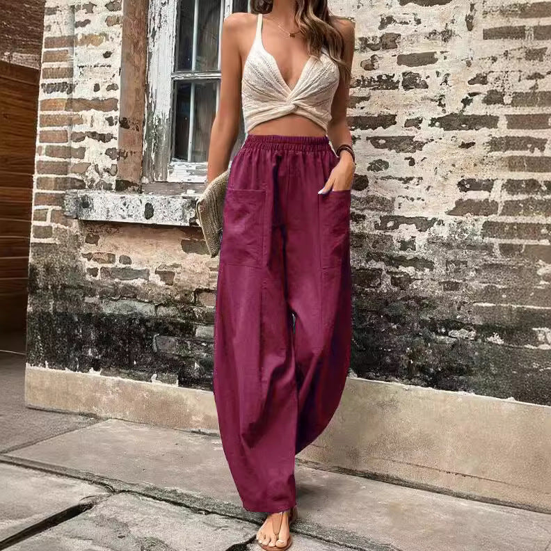 Out-Shine | Monochrome Bags Leisure Pants