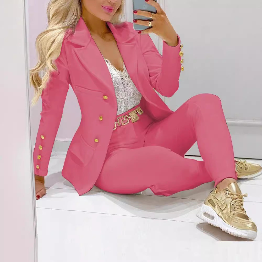 Out-Shine | Single-breasted suit trousers set