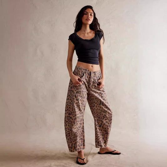 Deslumbra | Vaqueros vaqueros de pierna ancha con cintura alta 