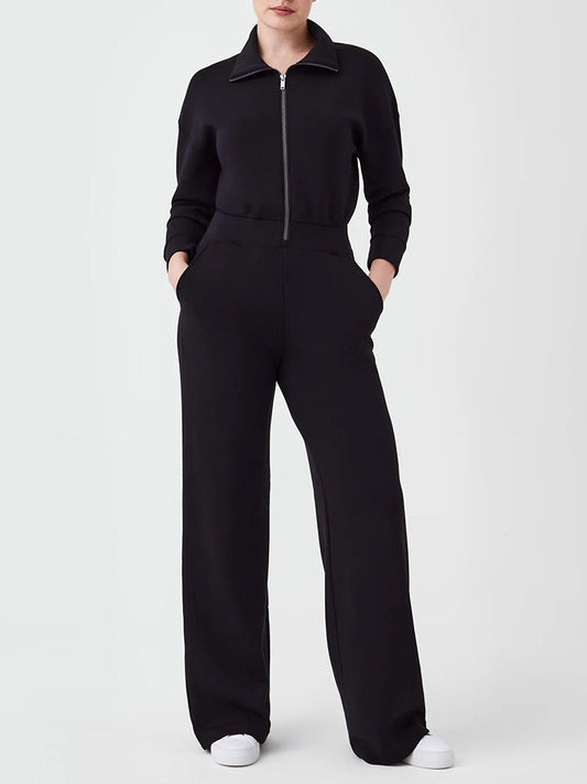 Out-Shine | Long Sleeve Wide Pants Jumpsuit