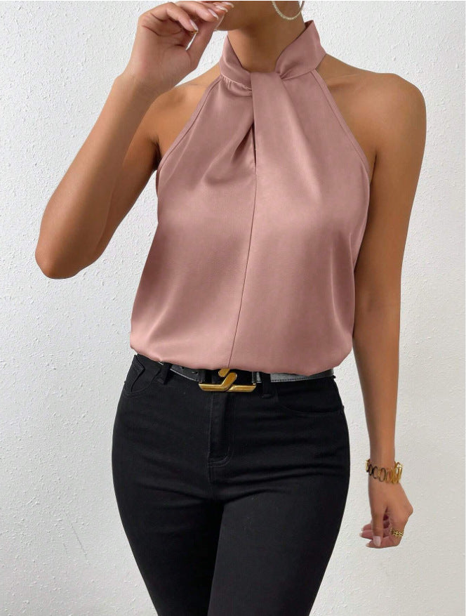 Out-Shine | Ladies Knot Neck Style Top Silk